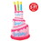 Beistle S100476 Jumbo Happy Birthday Cake Inflatable, indoor & outdoor use, 5' 10" x 3' 2"