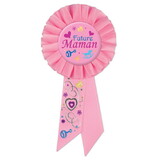 Beistle SRS036F Future Maman (Mom To Be) Rosette, 3¼