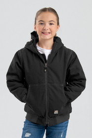 Berne Apparel BHJ61 Youth Highland Softstone Duck Hooded Jacket