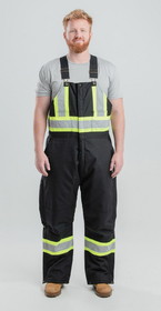 Berne Apparel HVNB02 Safety Striped Arctic Insulated Bib Overall