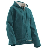 Berne Apparel WHJ43 Ladies Washed Hooded Coat - Fine Sherpa Lined