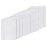 Muka 12 Pcs Custom Garden Decorative Flags, Polyester White Yard Banners for Decorating, 12
