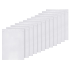 Muka 12 Pcs Custom Garden Decorative Flags, Polyester White Yard Banners for Decorating, 12" X 18"