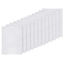 Muka 12 Pcs Blank DIY Garden Decorative Flags, Polyester White Yard Banners for Decorating, 12