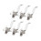 Muka 100PCS Metal Pin Clips with PVC Straps, Secure Button for School and Office Use