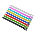 Muka 100PCS Plastic Luggage Tag Loop Straps Name Tag Buckle Straps, Multiple Colors
