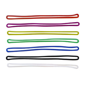 Muka 500 PCS 6.6" Soft Plastic Luggage Tag Loops Multi-Color String Straps for Bag Tags