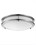 25W 16&QUOT; LED ROUND SATURN FIXTURE NICKEL SATIN