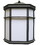 Cyber Tech Lighting LW13801/BL/P-LED 12W LED Pocket Wall Lantern w/ Photocell, Black Finish, 3000K