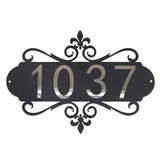 Aspire House Address Plaques Metal Address Signs for House Home Hotel Office Wall Decor House Numbers Plaque for Outside