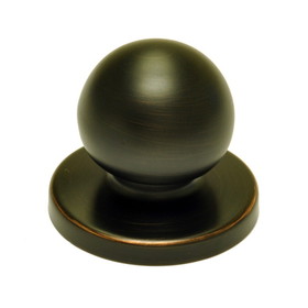Better Home Products Bi-Fold Knob with Backplate, Dark Bronze