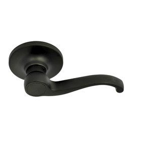Better Home Products Pacific Heights Lever, Passage Hall Closet, Matte Black