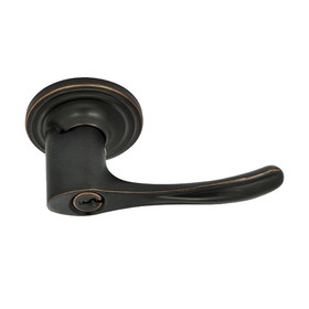 Better Home Products Sea Cliff Lever, Keyed Entry, Dark Bronze