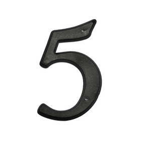 Better Home Products 5" Plastic House Numbers, Matte Black