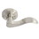 Better Home Products 55915SNRT Twin Peaks Lever, Satin Nickel, Right