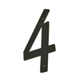 Better Home Products 4" Nail-On House Numbers, Matte Black