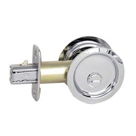 Better Home Products Pocket Door Locks (Round Bore Privacy), Chrome