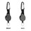 Muka 2 Pack Retractable Key Holder Rings, Heavy Duty Keychain Badge Reels for Work