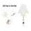 Muka 2 Pcs Retractable Airplane Shaped Badge Holders with Clips, White Badge Reels