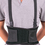 GOGO Unisex Elastic Back Support / Lumbar Support Belt With Attached Suspenders