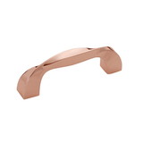 Hickory Hardware Twist Collection Pull 3 Inch Center to Center Polished Copper Finish