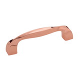 Hickory Hardware Twist Collection Pull 3-3/4 Inch (96mm) Center to Center Polished Copper Finish