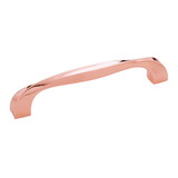 Hickory Hardware Twist Collection Pull 5-1/16 Inch (128mm) Center to Center Polished Copper Finish