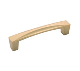 Hickory Hardware Crest Collection Pull 3-3/4 Inch (96mm) Center to Center Flat Ultra Brass Finish