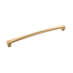 Hickory Hardware Crest Collection Pull 8-13/16 Inch (224mm) Center to Center Flat Ultra Brass Finish