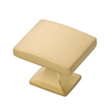 Hickory Hardware Forge Collection Knob 1-7/16 Inch X 1-1/4 Inch Brushed Golden Brass Finish