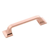 Hickory Hardware Forge Collection Pull 3-3/4 Inch (96mm) Center to Center Polished Copper Finish