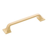 Hickory Hardware Forge Collection Pull 5-1/16 Inch (128mm) Center to Center Brushed Golden Brass Finish