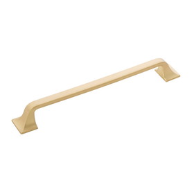 Hickory Hardware Forge Collection Pull 7-9/16 Inch (192mm) Center to Center Brushed Golden Brass Finish