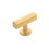 Hickory Hardware H077878BGB Woodward Collection T-Knob 1-15/16 Inch X 15/16 Inch Brushed Golden Brass Finish