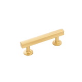 Hickory Hardware Woodward Collection Pull 3 Inch Center to Center Brushed Golden Brass Finish