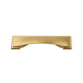 Hickory Hardware Dover Collection Cup Pull 3 Inch, 3-3/4 Inch (96mm) & 5-1/16 Inch (128mm) Center to Center Brushed Golden Brass Finish