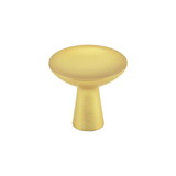 Hickory Hardware Maven Collection Knob 1-1/4 Inch Diameter Brushed Golden Brass Finish
