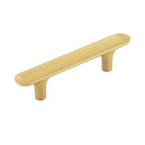 Hickory Hardware Maven Collection Pull 3 Inch Center to Center Brushed Golden Brass Finish