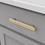 Hickory Hardware H078780BGB Maven Collection Pull 5-1/16 Inch (128mm) Center to Center Brushed Golden Brass Finish