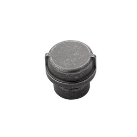 Hickory Hardware Pipeline Collection Knob 1-1/4 Inch Diameter Black Nickel Vibed Finish