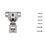 Hickory Hardware HH075217-14 Hinge Concealed 1/2 Inch Overlay Face Frame Self-Close Polished Nickel Finish (2 Pack)