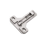 Hickory Hardware HH075228-14 Hinge Concealed Face Frame Self-Close Mounting Plate 1 mm Polished Nickel Finish (2 Pack)