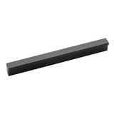 Hickory Hardware Streamline Collection Pull 5-1/16 Inch (128mm) Center to Center Flat Onyx Finish