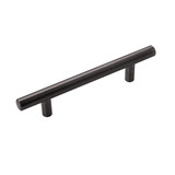Hickory Hardware Bar Pulls Collection Pull 3-3/4 Inch (96mm) Center to Center Brushed Black Nickel Finish