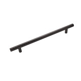 Hickory Hardware Bar Pulls Collection Pull 7-9/16 Inch (192mm) Center to Center Brushed Black Nickel Finish