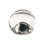 Hickory Hardware HH075853-GLSN Crystal Palace Collection Knob 1-3/8 Inch Diameter Glass with Satin Nickel Finish
