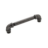 Hickory Hardware Pipeline Collection Pull 5-1/16 Inch (128mm) Center to Center Black Nickel Vibed Finish