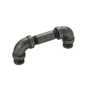 Hickory Hardware Pipeline Collection Pull 3 Inch Center to Center Black Nickel Vibed Finish