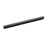 Hickory Hardware Streamline Collection Pull 7-9/16 Inch (192mm) Center to Center Flat Onyx Finish