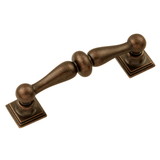 Hickory Hardware Somerset Collection Pull 3 Inch Center to Center Dark Antique Copper Finish